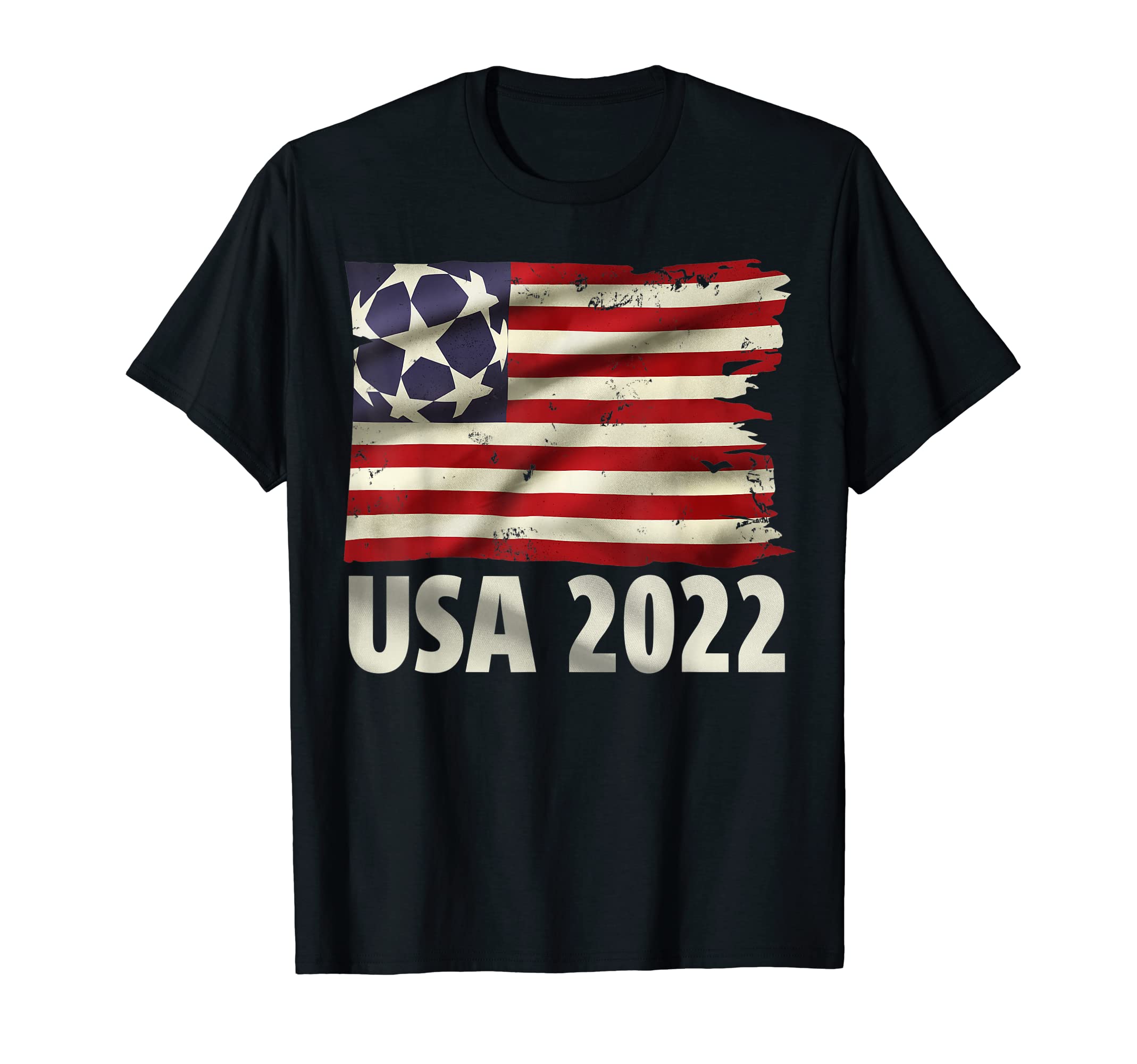 Soccer World Football Usa Flag T-Shirt - Fun Novelty Design Men Women - T-Shirt, Sweatshirt, Hoodie
