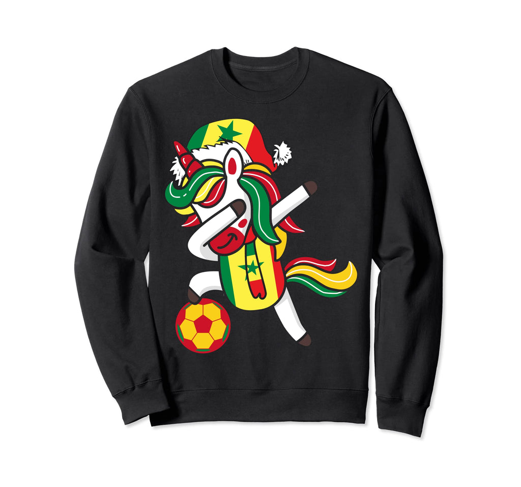 Soccer Dabbing Unicorn Hat Sweatshirt - Casual Everyday Wear for Adults - T-Shirt, Sweatshirt, Hoodie