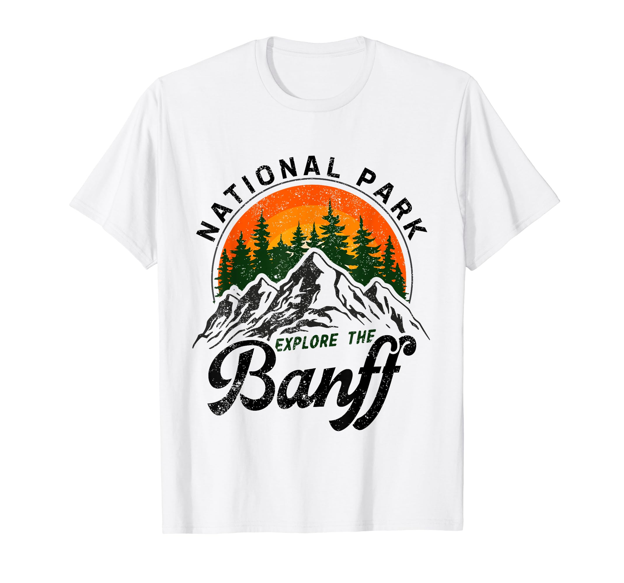 Banff Canadian National Park Souvenir T-Shirt - Minimalist Print Men Women - T-Shirt, Sweatshirt, Hoodie