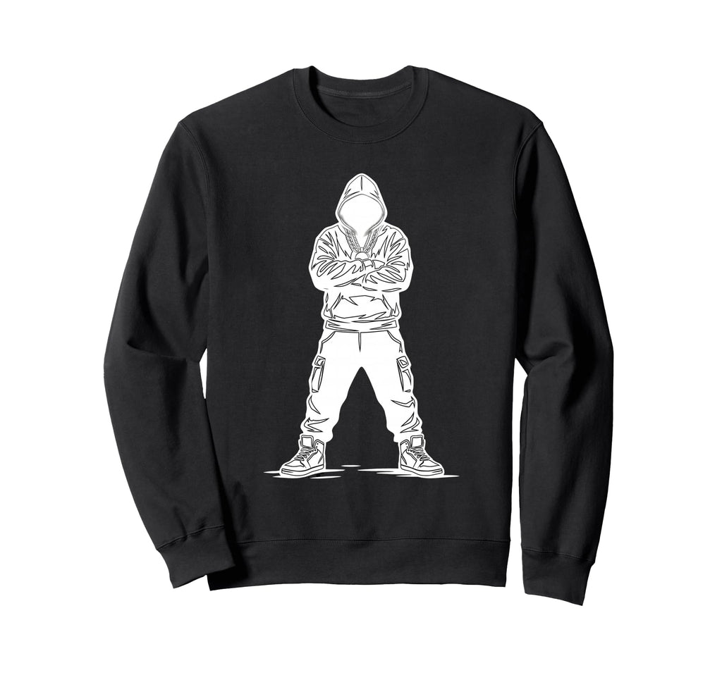 Old School Hip Hop Hodded Vibe Sweatshirt - Trendy Graphic for Adults - T-Shirt, Sweatshirt, Hoodie