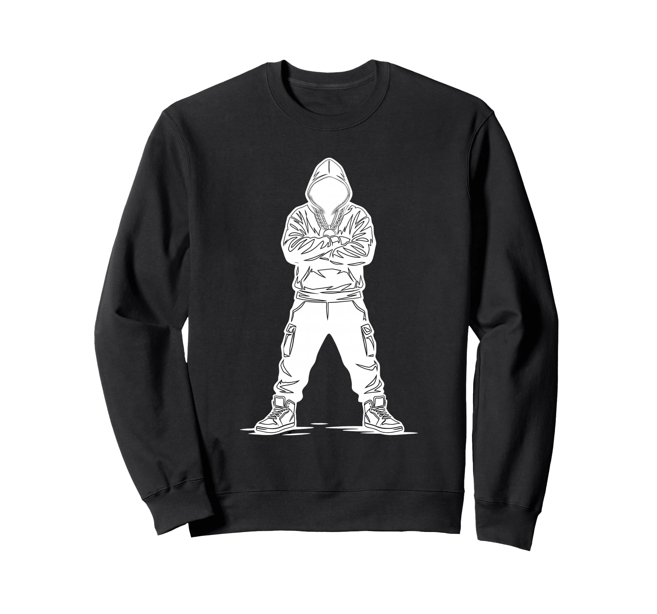 Old School Hip Hop Hodded Vibe Sweatshirt - Trendy Graphic for Adults - T-Shirt, Sweatshirt, Hoodie