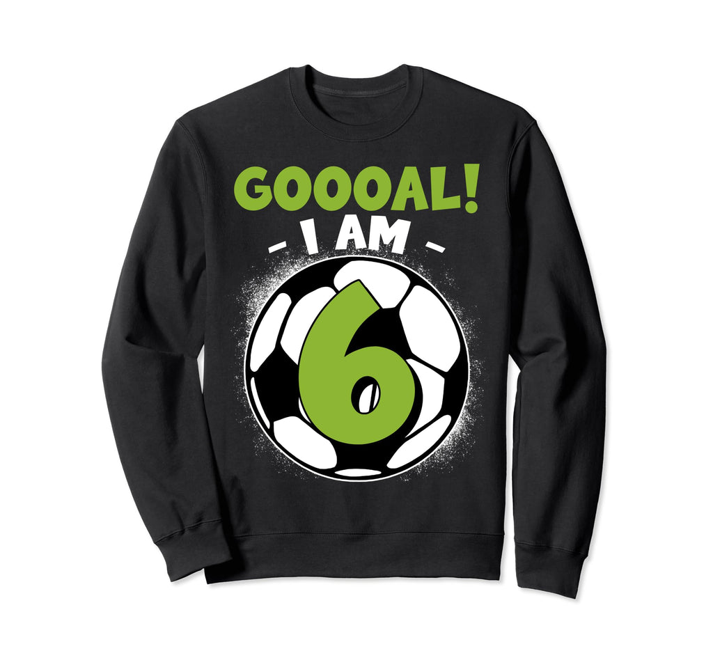 6 Year Old Birthday Soccer Themed 6Thb Sweatshirt - Unique Graphic Unisex - T-Shirt, Sweatshirt, Hoodie