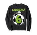 6 Year Old Birthday Soccer Themed 6Thb Sweatshirt - Unique Graphic Unisex - T-Shirt, Sweatshirt, Hoodie