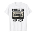 Raised Old School Hip Hop Cassette T-Shirt - Graphic Print for Adults - T-Shirt, Sweatshirt, Hoodie