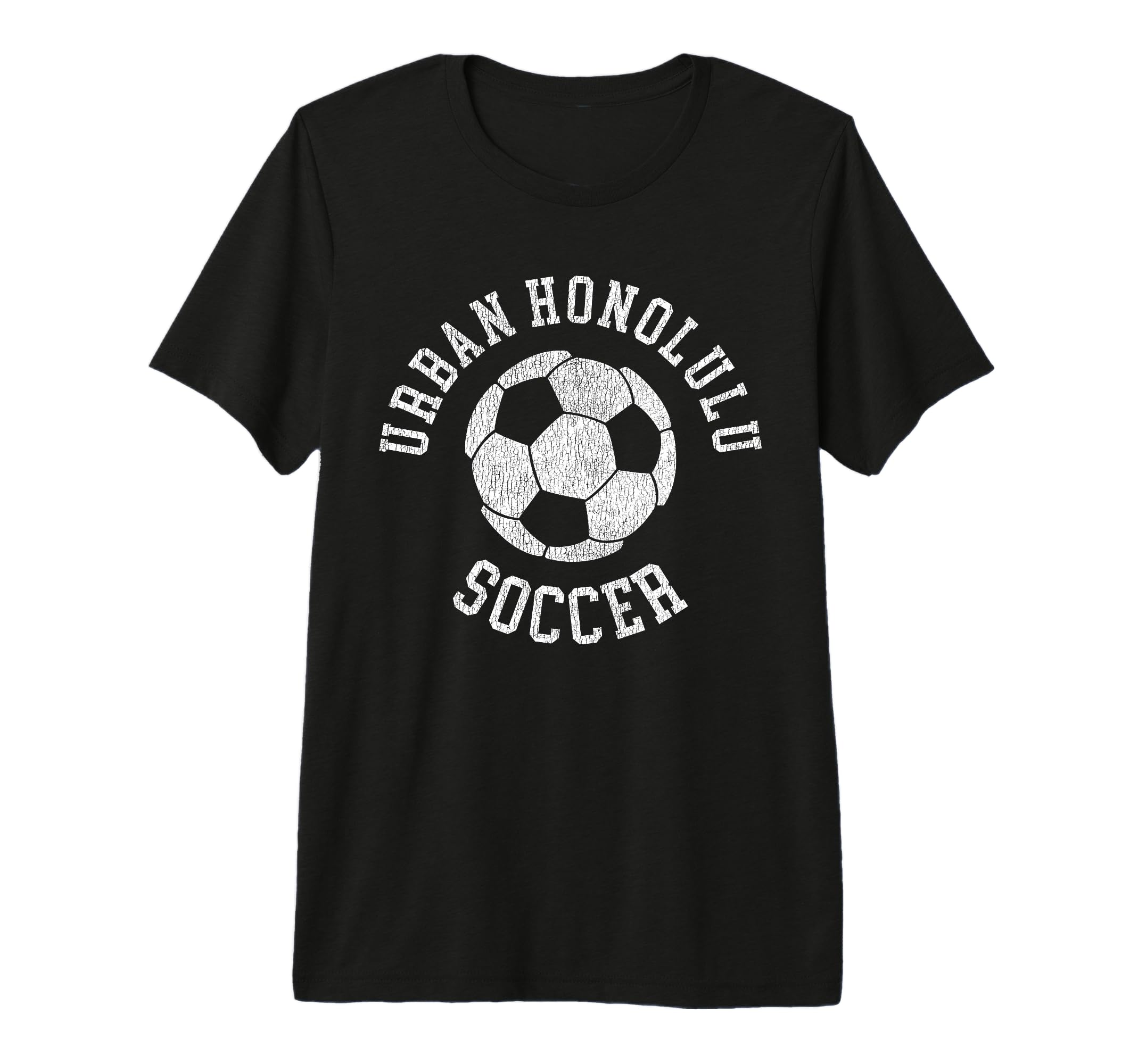 Urban Honolulu Soccer Distressed 90S T-Shirt - Trendy Graphic Men Women - T-Shirt, Sweatshirt, Hoodie