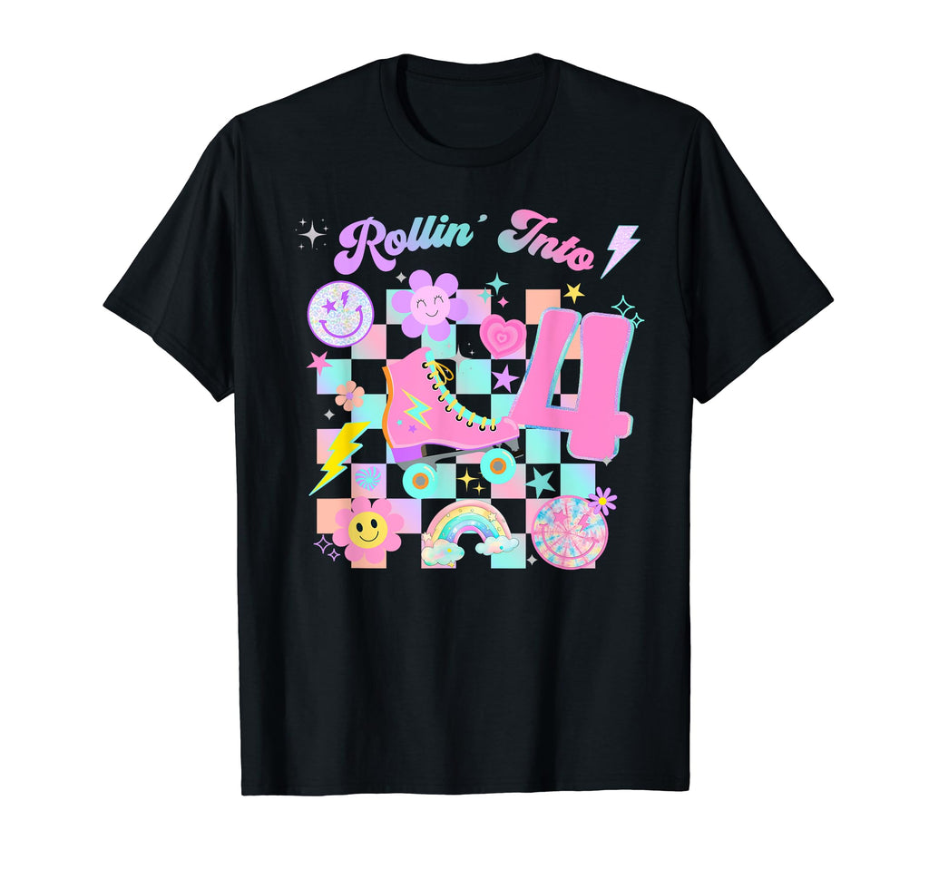 Roller Skates Skating Birthday T-Shirt - Minimalist Print for Adults - T-Shirt, Sweatshirt, Hoodie