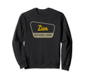Zion National Park Two Tone Sign Sweatshirt - Fun Novelty Design for Adults - T-Shirt, Sweatshirt, Hoodie
