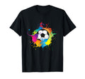 Soccer Ball Player Gift Funny Colorful T-Shirt - Aesthetic Graphic Unisex - T-Shirt, Sweatshirt, Hoodie