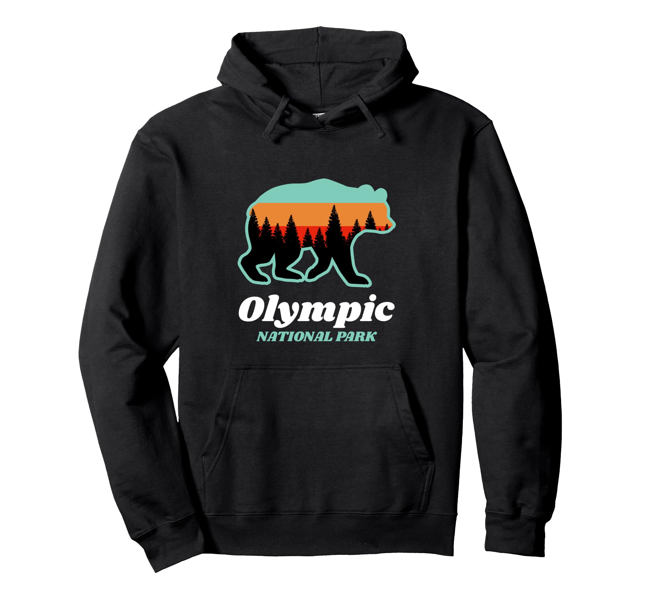 Olympic National Park Washington Summer Hoodie - Fun Novelty Design Unisex - T-Shirt, Sweatshirt, Hoodie