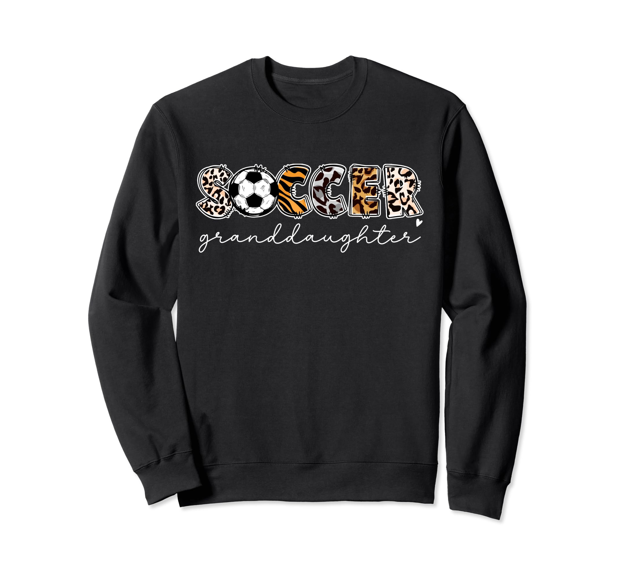 Soccer Granddaughter Leopard Sweatshirt - Custom Art Print Men Women - T-Shirt, Sweatshirt, Hoodie
