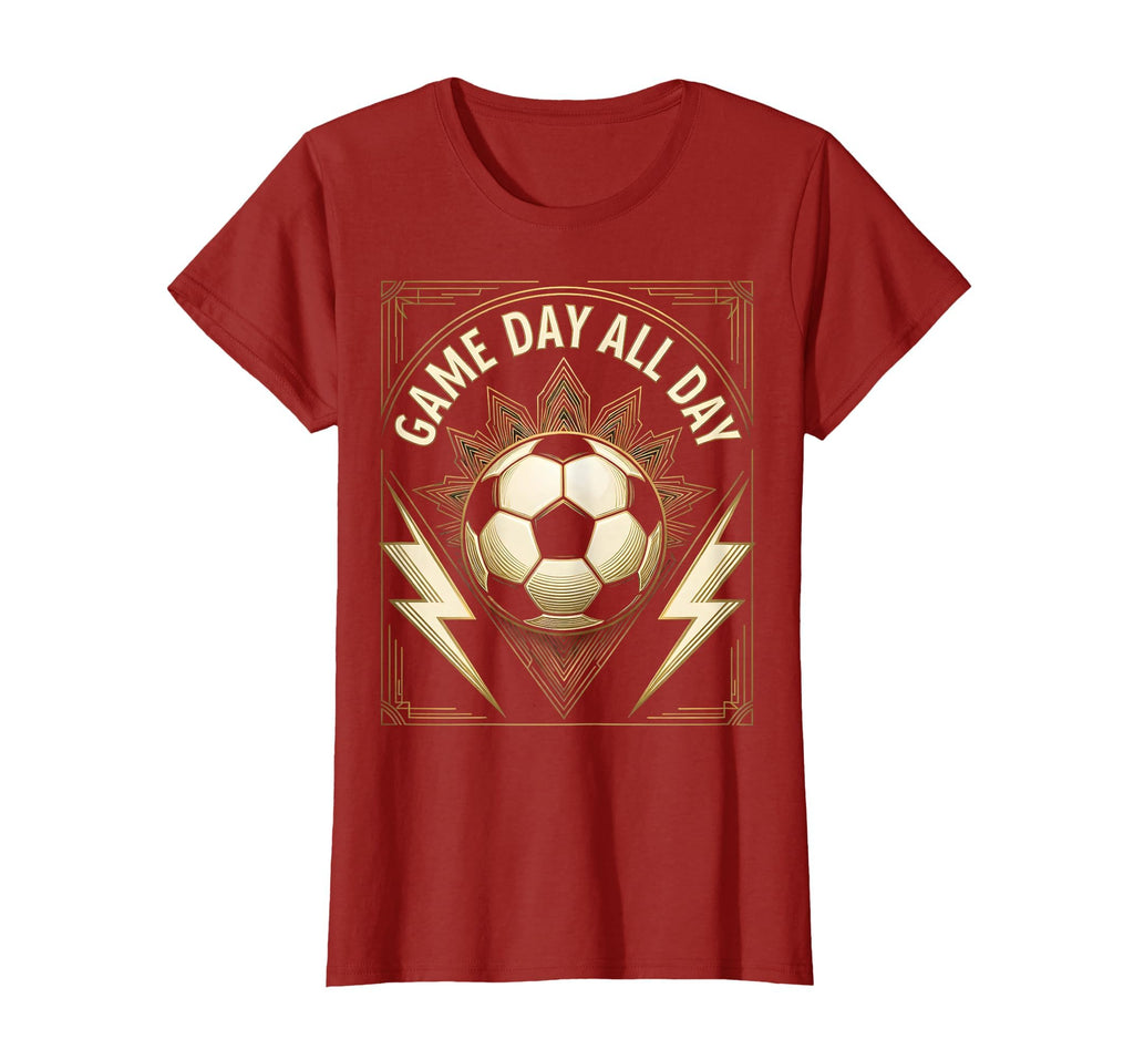 Game Day All Day Soccer T-Shirt - Fun Novelty Design Unisex - T-Shirt, Sweatshirt, Hoodie