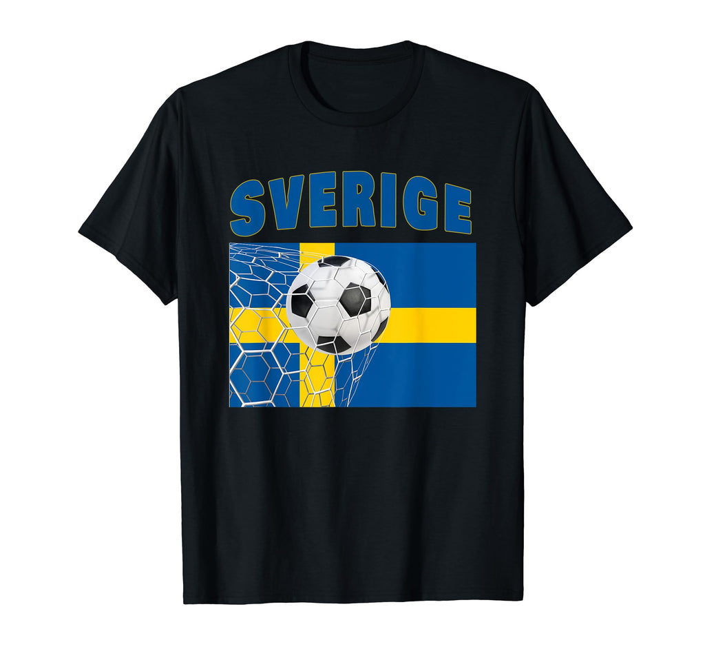 Sverige Sweden Fotboll Football Soccer T-Shirt - Unique Graphic Unisex - T-Shirt, Sweatshirt, Hoodie