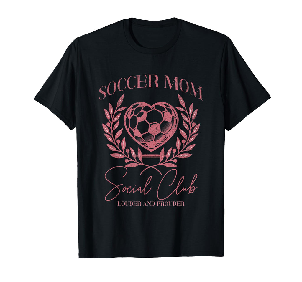 Soccer Mom Social Club Heart Sideline T-Shirt - Streetwear Style Unisex - T-Shirt, Sweatshirt, Hoodie