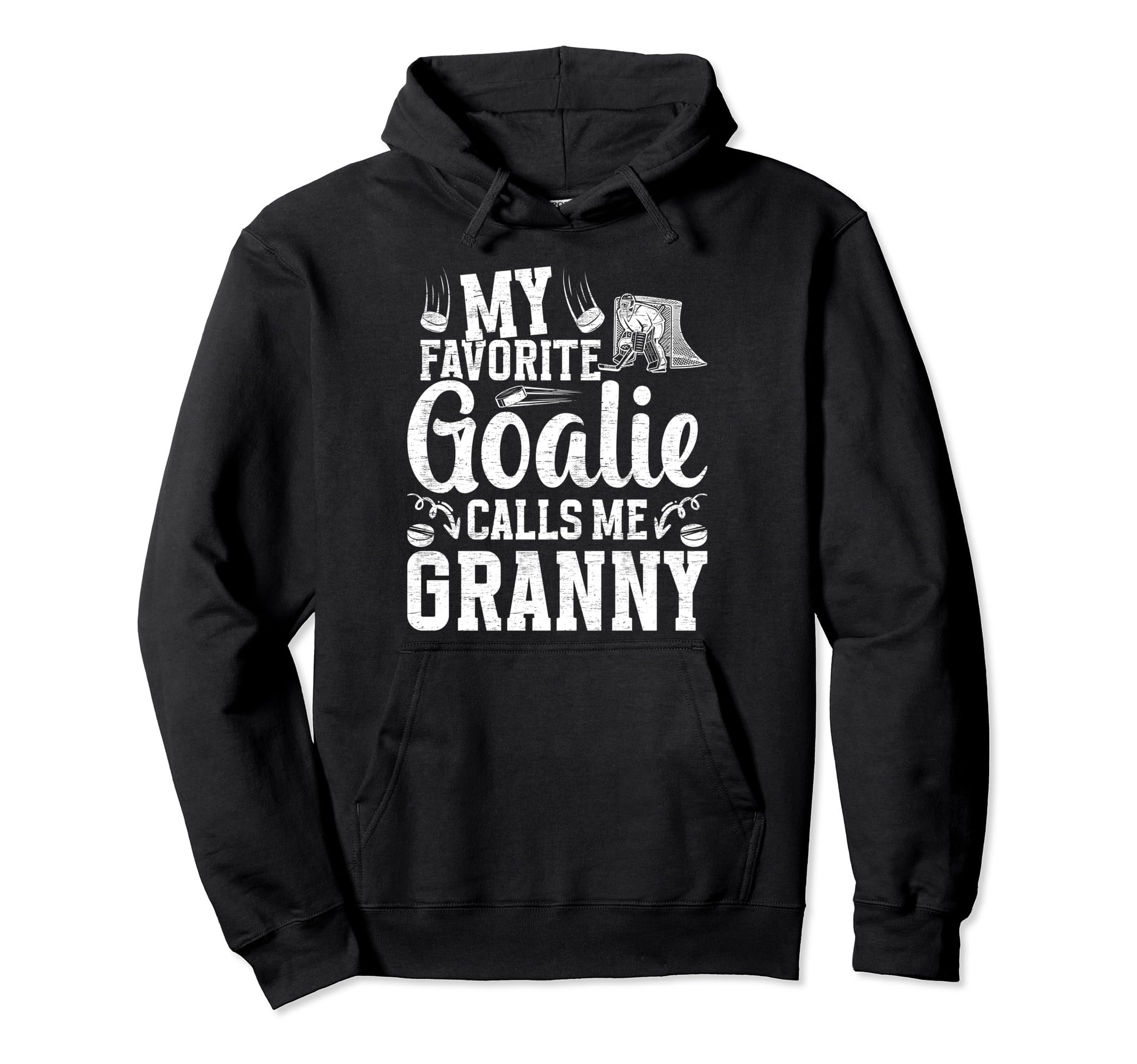 Favorite Ice Hockey Goalie Granny Ice Hoodie - Aesthetic Graphic Men Women - T-Shirt, Sweatshirt, Hoodie