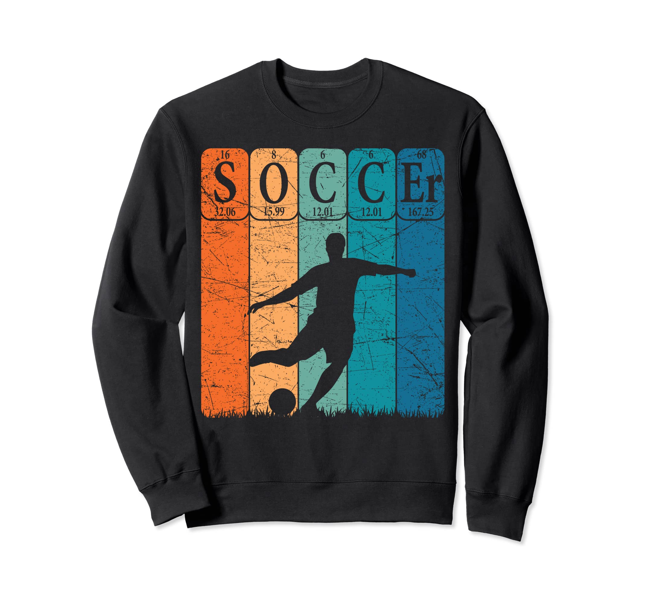 Soccer Periodic Table Elements Soccer Sweatshirt - Novelty Apparel Unisex - T-Shirt, Sweatshirt, Hoodie