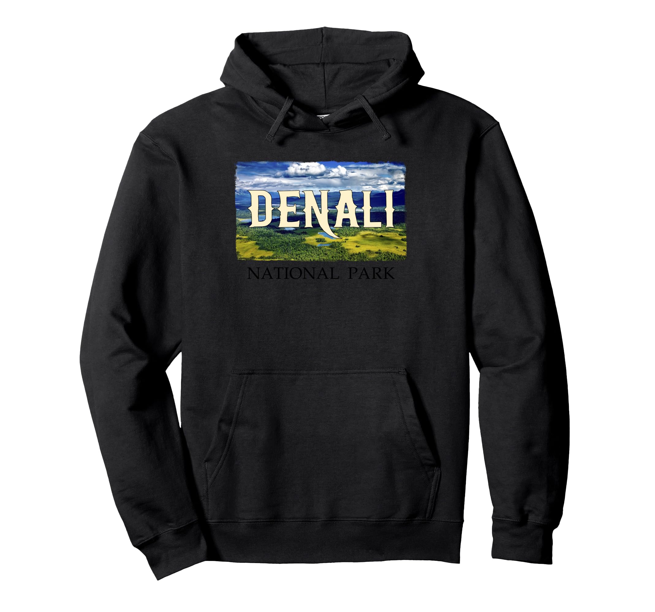 Denali Alaska National Park Hoodie - Fun Novelty Design for Adults - T-Shirt, Sweatshirt, Hoodie