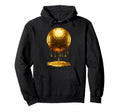 Soccer Dripping Drip Gold Sport Hoodie - Minimalist Print for Adults - T-Shirt, Sweatshirt, Hoodie