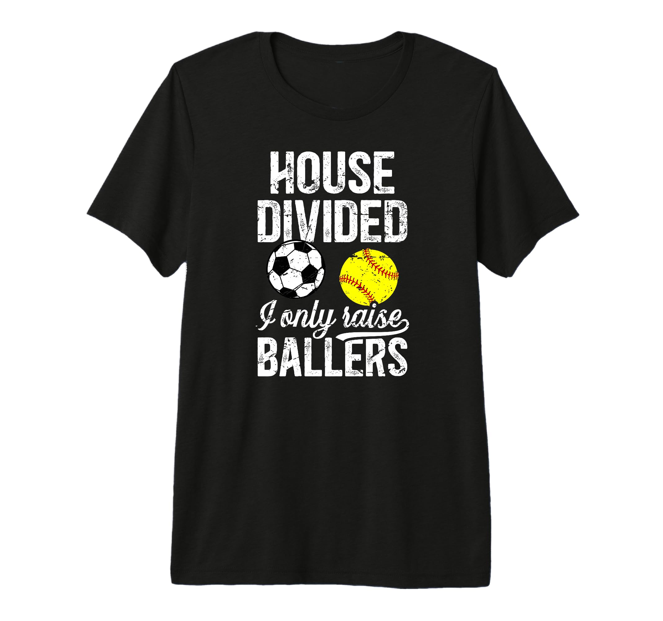 Mens House Divided I Only Raise T-Shirt - Minimalist Print for Adults - T-Shirt, Sweatshirt, Hoodie