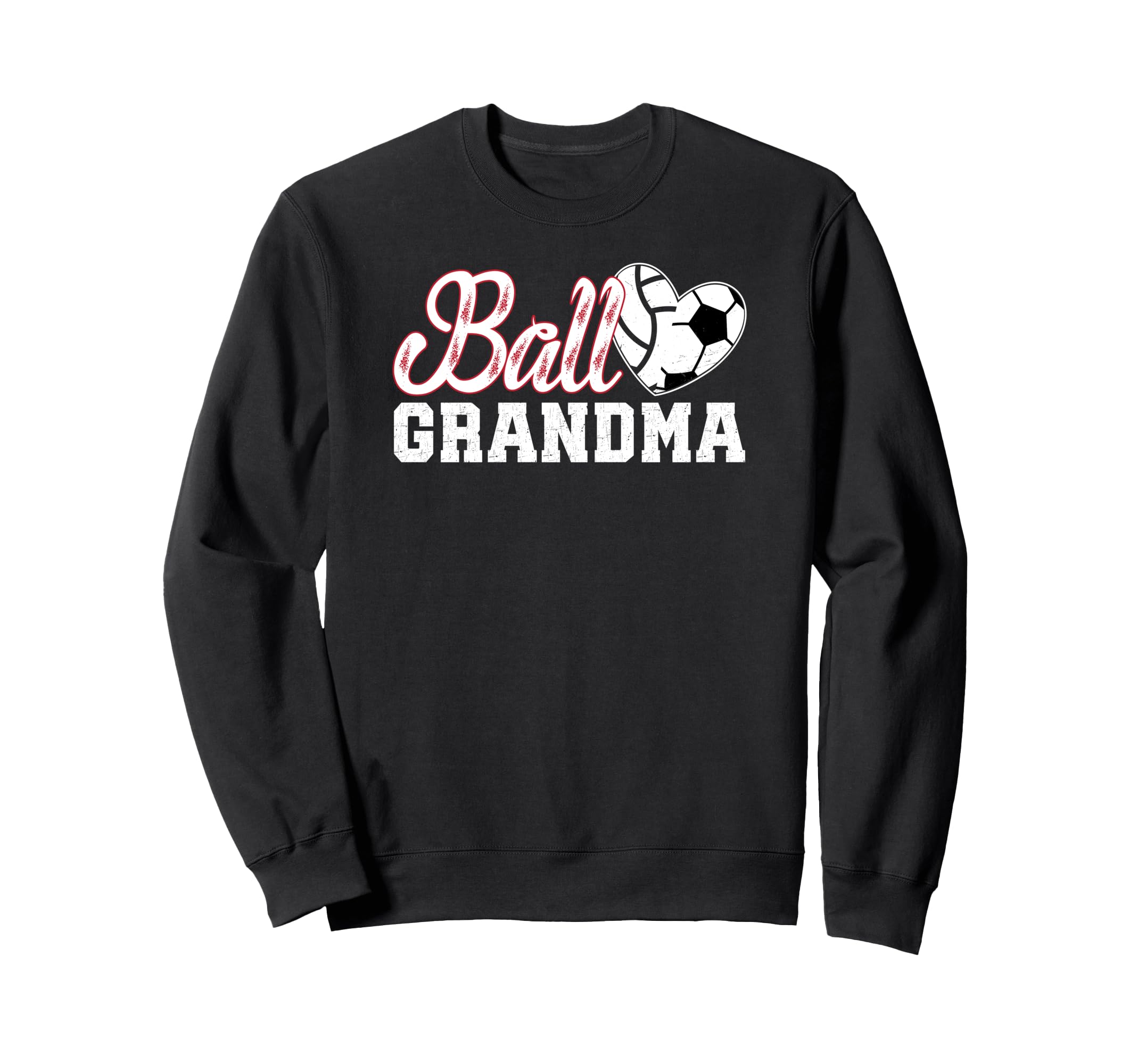 Ball Grandma Heart Soccer Volleyball Sweatshirt - Custom Art Print Unisex - T-Shirt, Sweatshirt, Hoodie