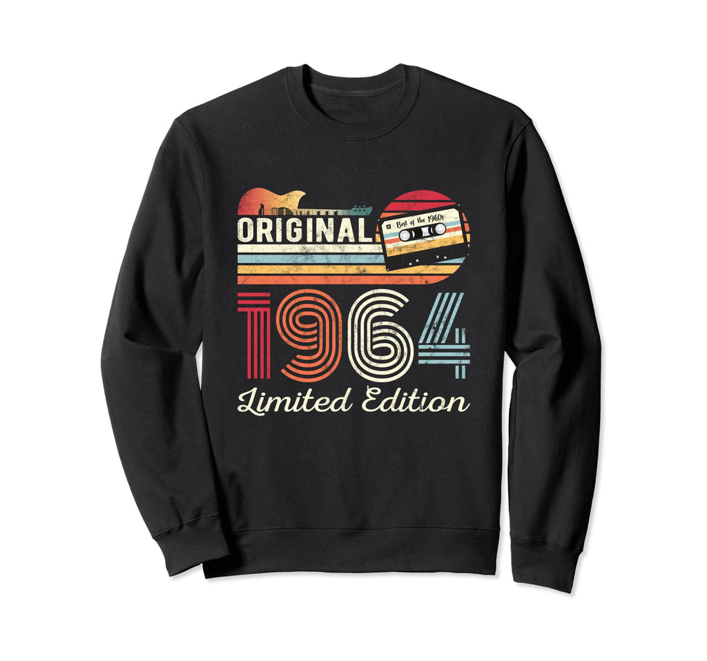 Original 1964 Birthday Guitar Sweatshirt - Graphic Print Men Women - T-Shirt, Sweatshirt, Hoodie