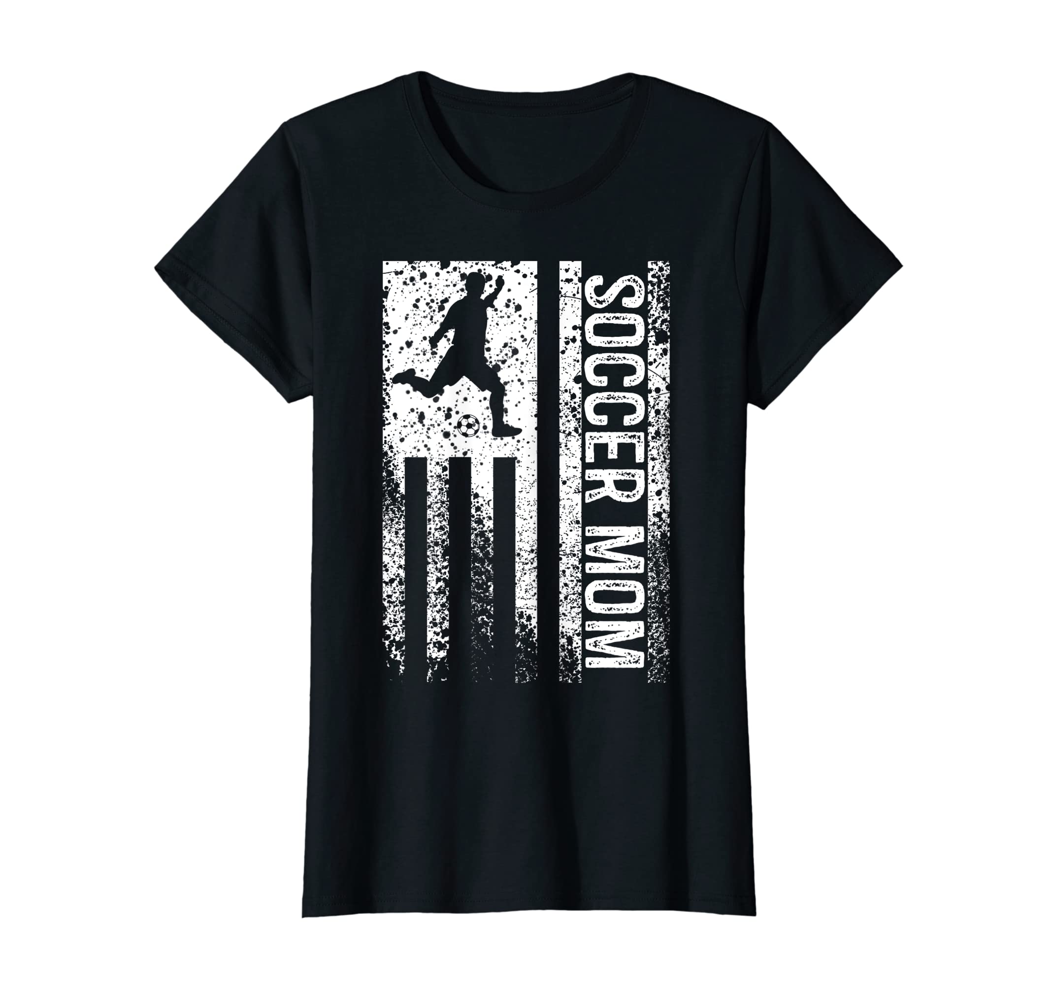 Soccer Mom American Flag Proud T-Shirt - Custom Art Print for Adults - T-Shirt, Sweatshirt, Hoodie