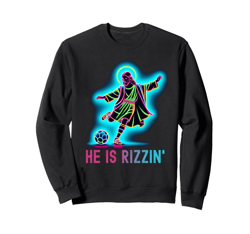 He Is Rizzin Christian Religious Sweatshirt - Custom Art Print for Adults - T-Shirt, Sweatshirt, Hoodie