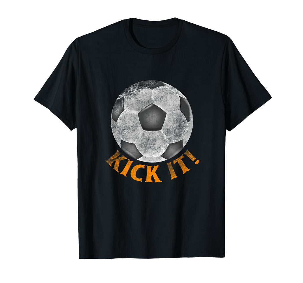 Kick It Soccer Ball Funny Gift Goal T-Shirt - Aesthetic Graphic Unisex - T-Shirt, Sweatshirt, Hoodie