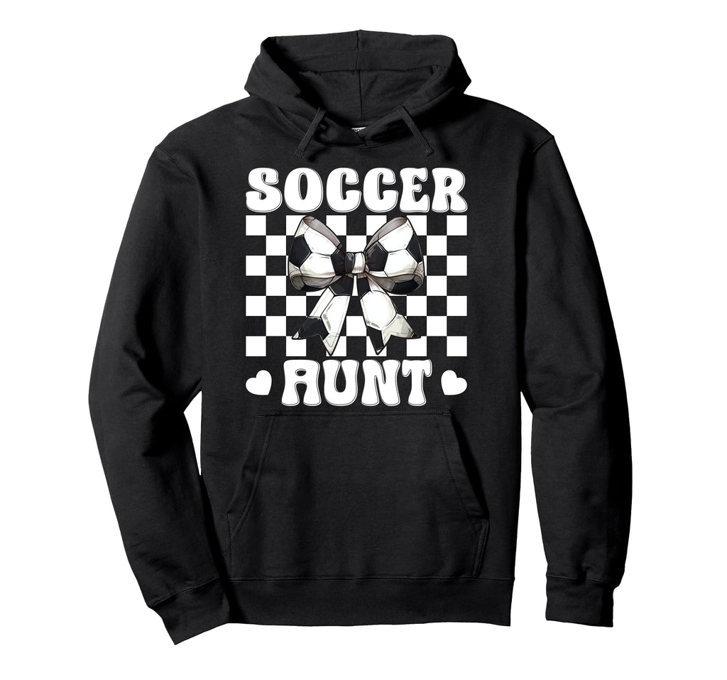 Womens Coquette Bow Ribbon Soccer Player Hoodie - Graphic Print for Adults - T-Shirt, Sweatshirt, Hoodie