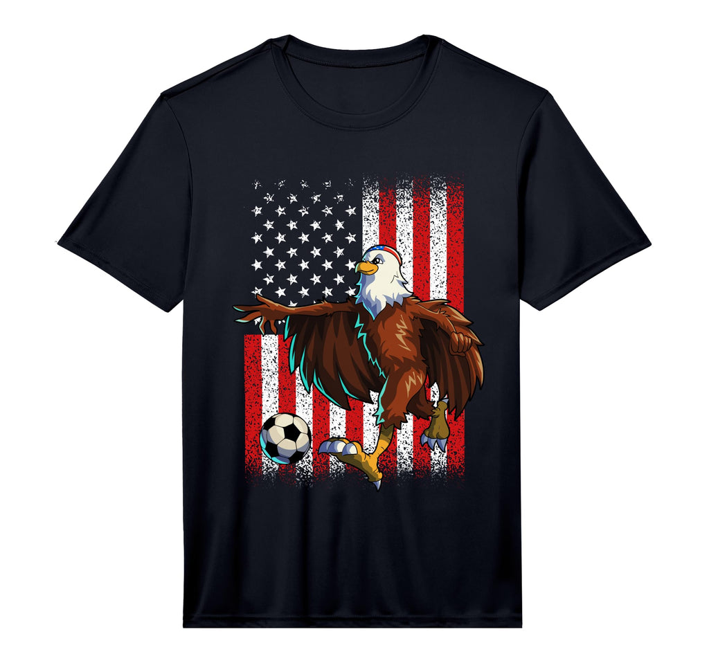 Soccer American Eagle 4Th July Usa Flag T-Shirt - Unique Graphic Unisex - T-Shirt, Sweatshirt, Hoodie
