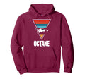 Octane Rocket Soccer Sunset Distressed Hoodie - Novelty Apparel Unisex - T-Shirt, Sweatshirt, Hoodie