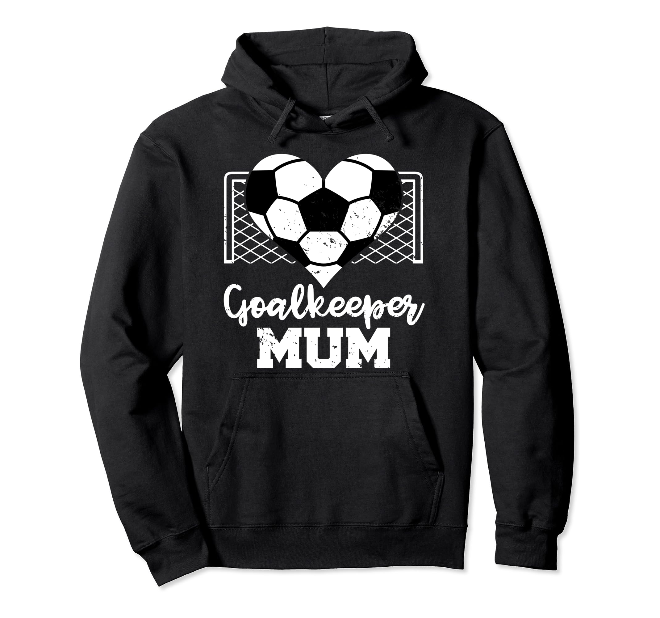 Football Goalkeeper Mum Heart Funny Hoodie - Aesthetic Graphic Unisex - T-Shirt, Sweatshirt, Hoodie