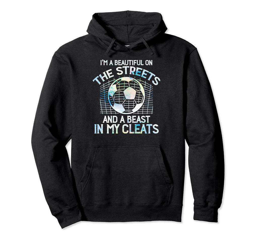 Soccer Player Team Cleats Goalie Captain Hoodie - Graphic Print for Adults - T-Shirt, Sweatshirt, Hoodie