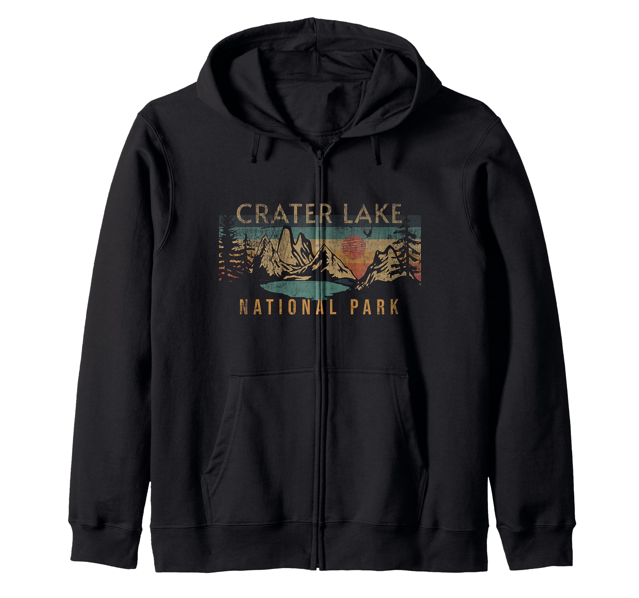 Crater Lake National Park Oregon Hoodie - Fun Novelty Design for Adults - T-Shirt, Sweatshirt, Hoodie