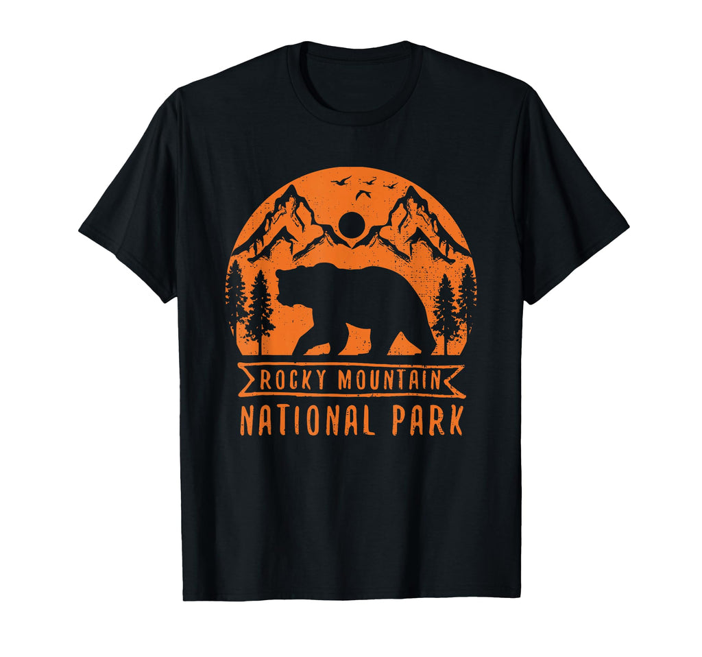 Rocky Mountains National Park Bear And T-Shirt - Trendy Graphic Unisex - T-Shirt, Sweatshirt, Hoodie