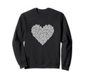 Soccer Ball Heart Shape Love Sweatshirt - Trendy Graphic for Adults - T-Shirt, Sweatshirt, Hoodie