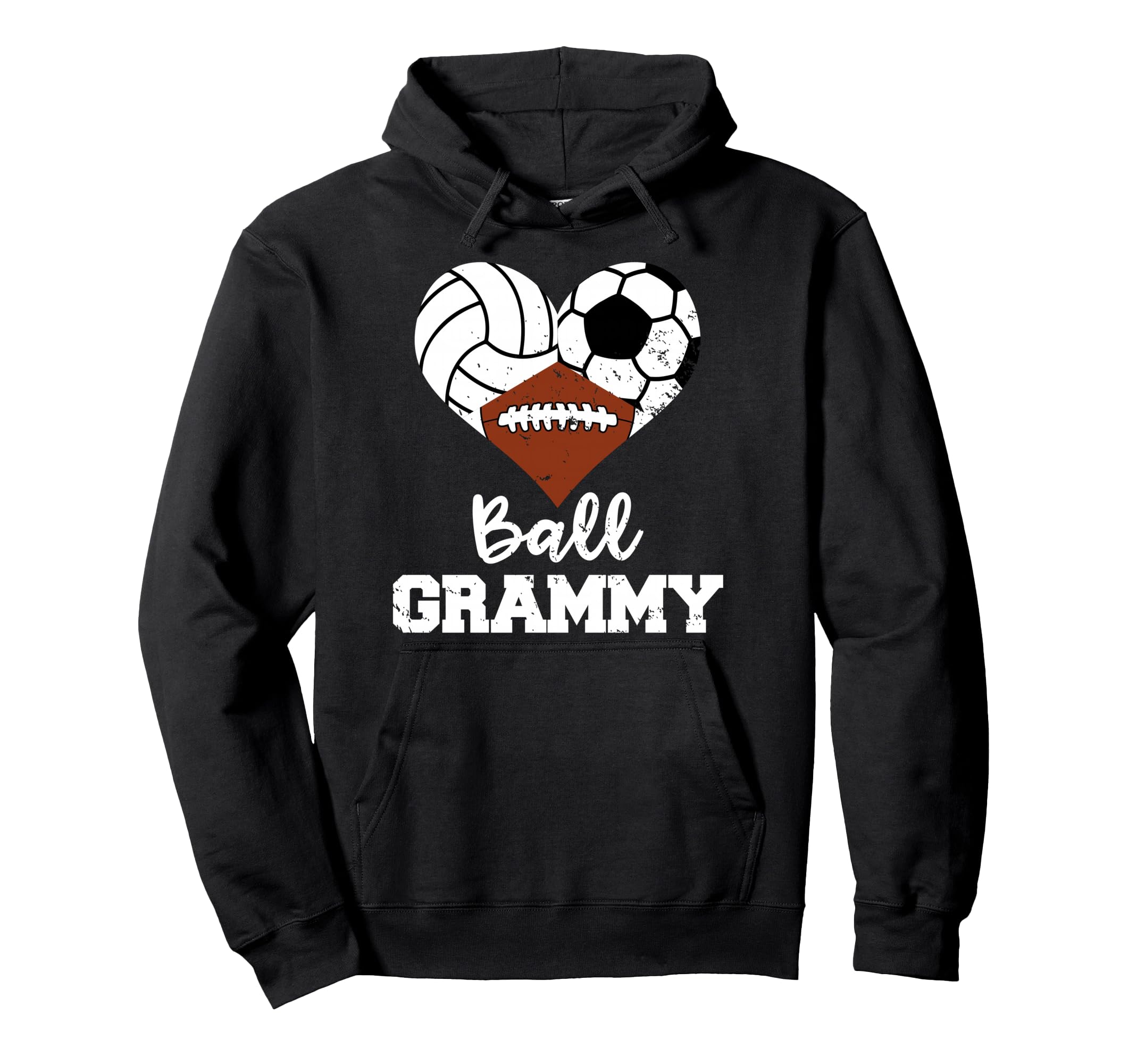 Ball Grammy Heart Funny Volleyball Hoodie - Unique Graphic for Adults - T-Shirt, Sweatshirt, Hoodie