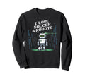 Kawaii I Love Soccer Robots Just Who Win Sweatshirt - Graphic Print Unisex - T-Shirt, Sweatshirt, Hoodie