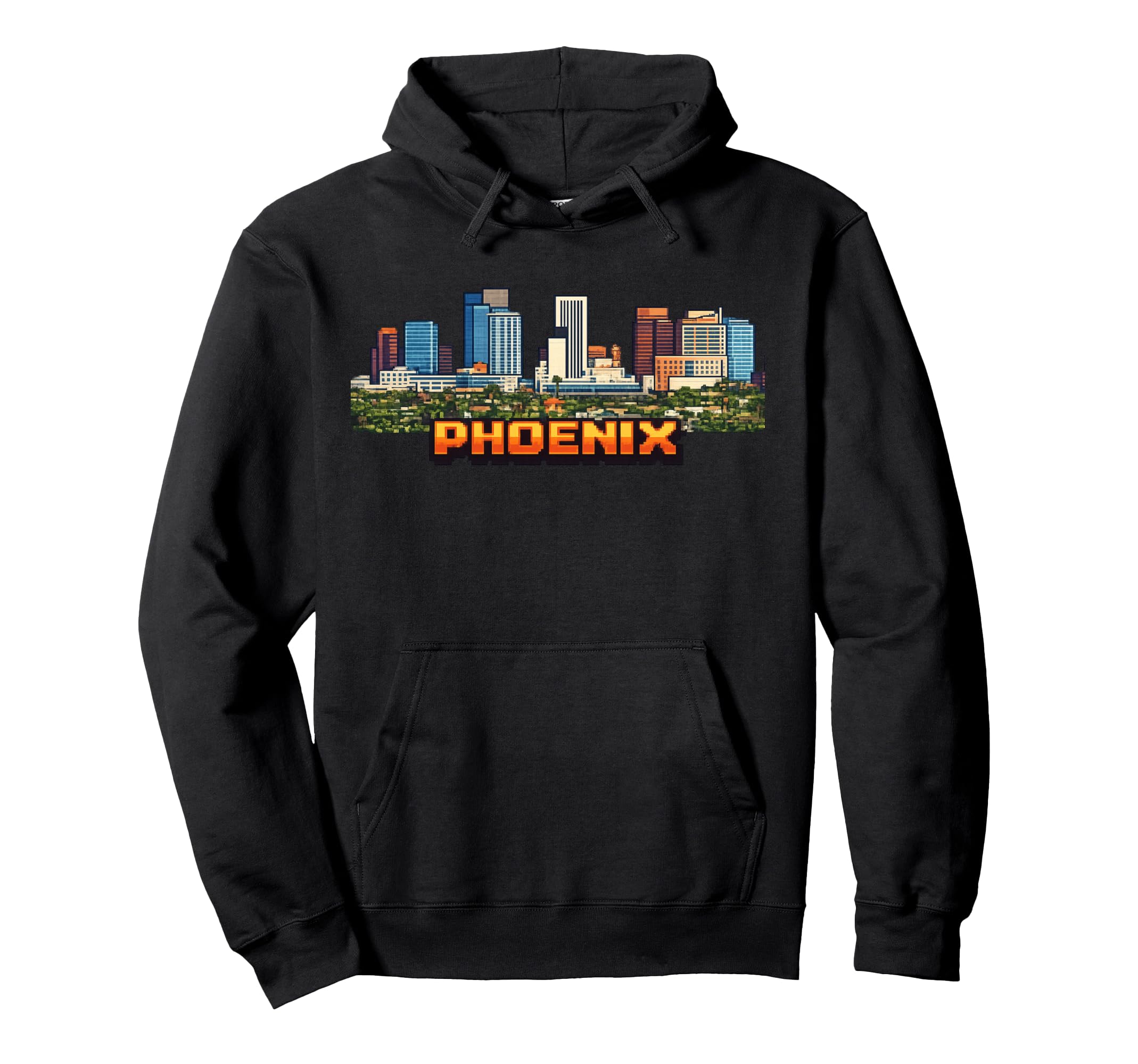 Phoenix 8 Bit Video Arcade Gamer Hoodie - Minimalist Print Men Women - T-Shirt, Sweatshirt, Hoodie