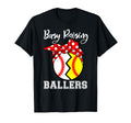 Busy Raising Ballers Funny Softball T-Shirt - Novelty Apparel for Adults - T-Shirt, Sweatshirt, Hoodie