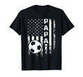 Soccer Papa American Flag T-Shirt - Minimalist Print for Adults - T-Shirt, Sweatshirt, Hoodie