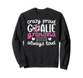 Crazy Proud Soccer Goalie Grandma Sweatshirt - Minimalist Print Unisex - T-Shirt, Sweatshirt, Hoodie