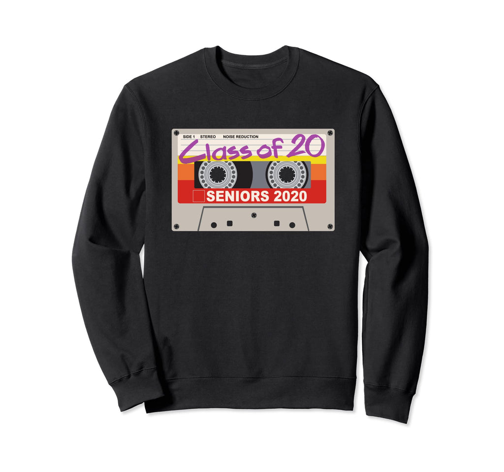 Class 2020 Cassette Tape Senior Gift Sweatshirt - Graphic Print for Adults - T-Shirt, Sweatshirt, Hoodie