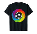 Pride Rainbow Circle Soccer Ball T-Shirt - Streetwear Style for Adults - T-Shirt, Sweatshirt, Hoodie