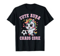 Soccer Unicorn Aura Chaos Core Gym Goalie T-Shirt - Minimalist Print Unisex - T-Shirt, Sweatshirt, Hoodie
