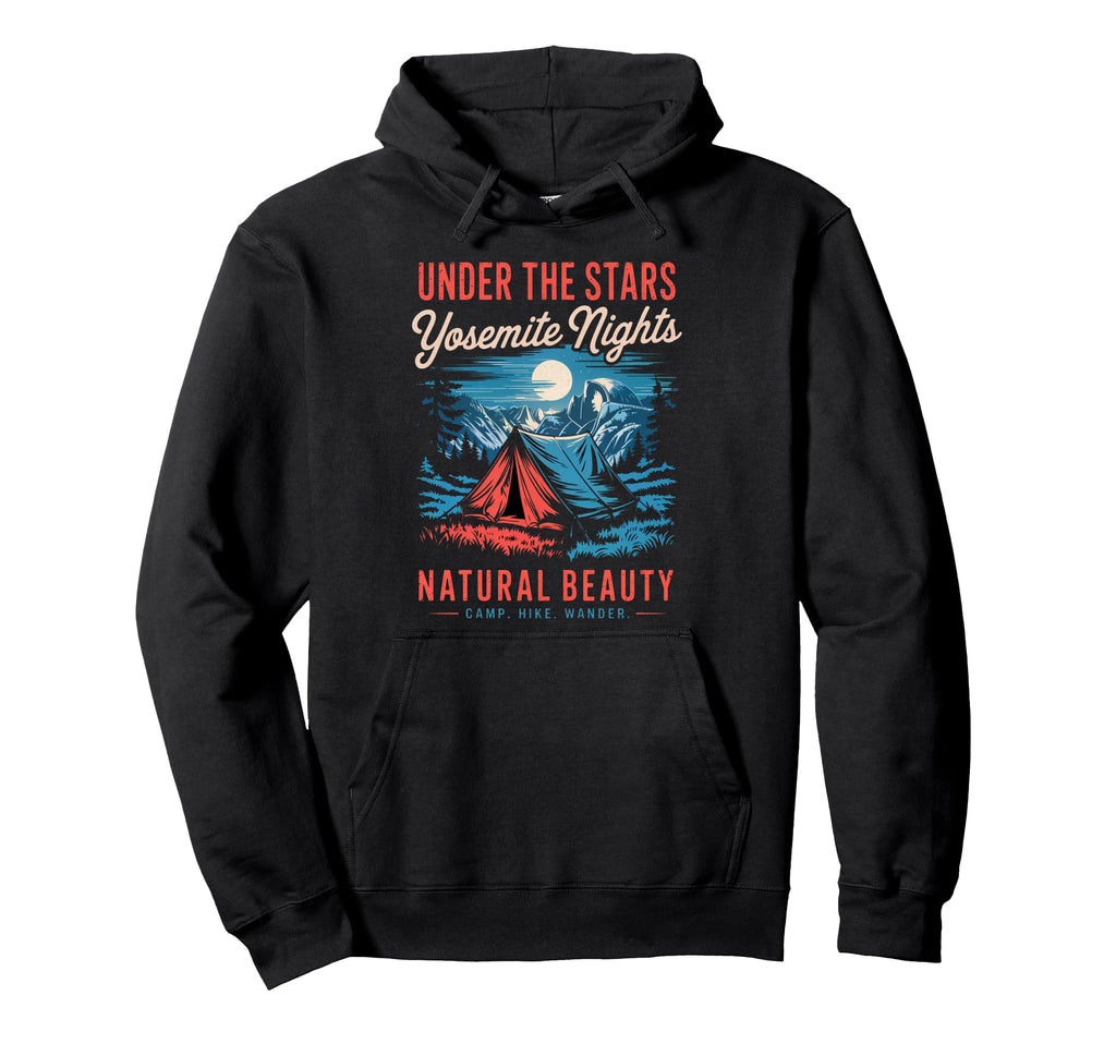 National Park Camping Yosemite Hoodie - Custom Art Print for Adults - T-Shirt, Sweatshirt, Hoodie