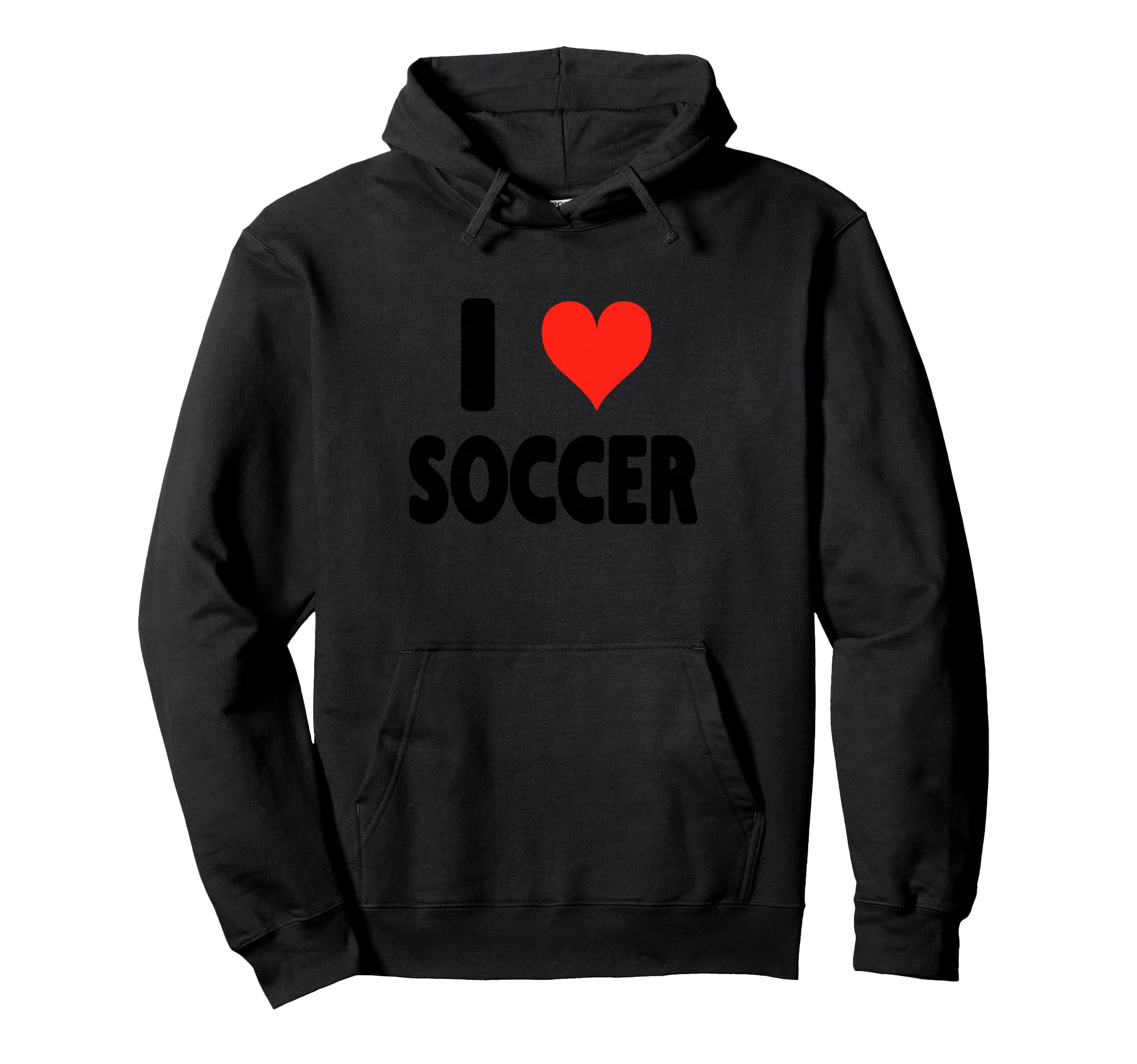 I Love Soccer Heart Soccer Futbol Hoodie - Aesthetic Graphic Men Women - T-Shirt, Sweatshirt, Hoodie