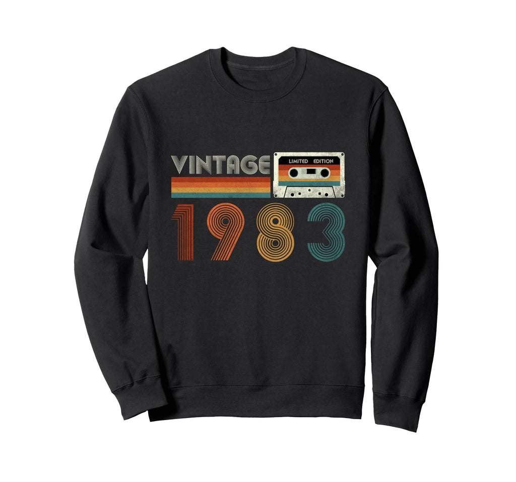 1983 Cassette Tape Birthday 43 Sweatshirt - Custom Art Print Unisex - T-Shirt, Sweatshirt, Hoodie