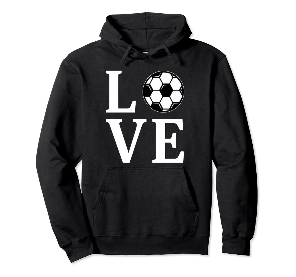 Love Soccer Ball Football Player Hoodie - Trendy Graphic for Adults - T-Shirt, Sweatshirt, Hoodie