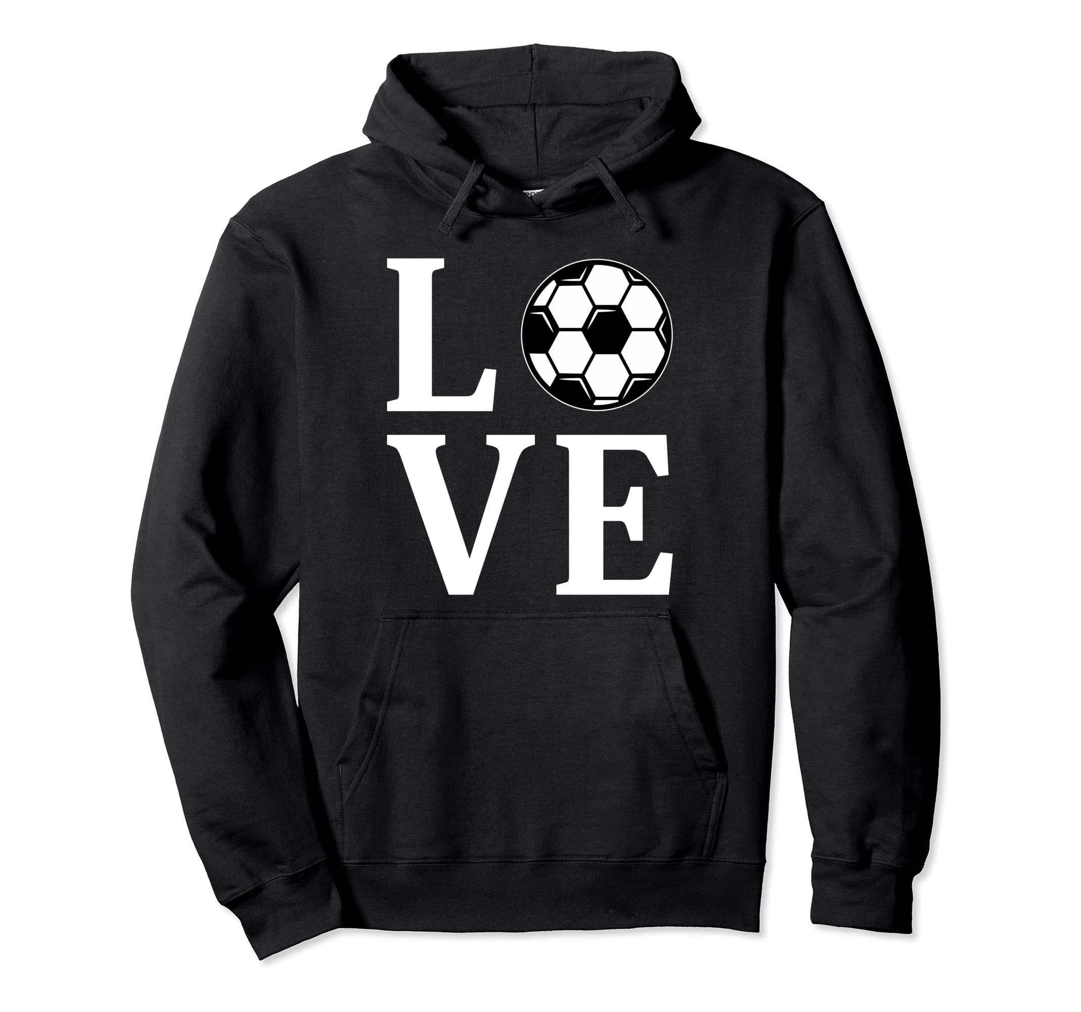 Love Soccer Ball Football Player Hoodie - Trendy Graphic for Adults - T-Shirt, Sweatshirt, Hoodie