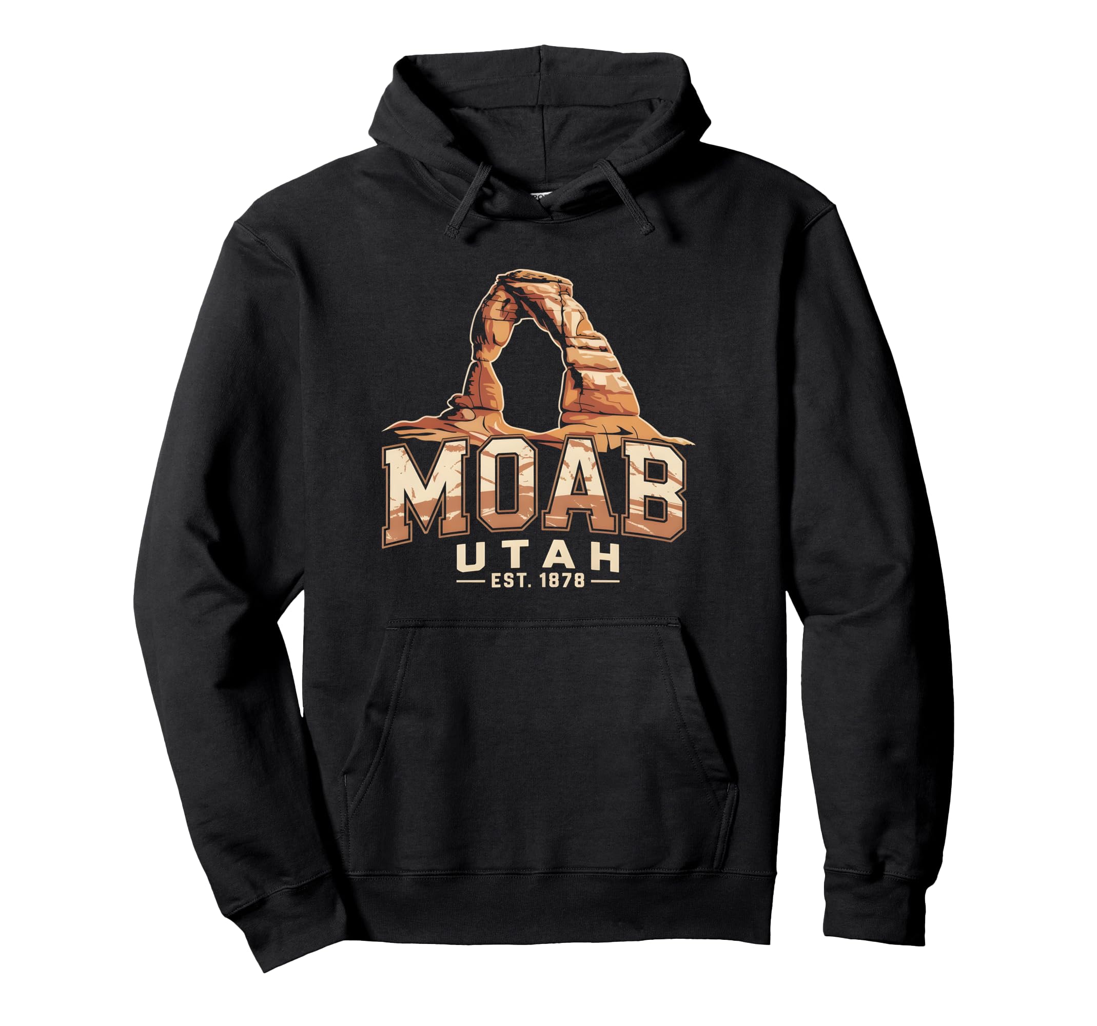 Moab Utah Arches Est 1878 National Park Hoodie - Minimalist Print Unisex - T-Shirt, Sweatshirt, Hoodie